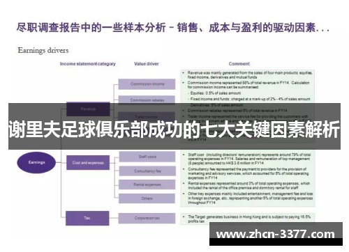 谢里夫足球俱乐部成功的七大关键因素解析